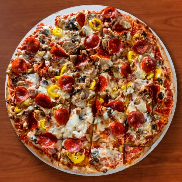 The Works Pizza (16").