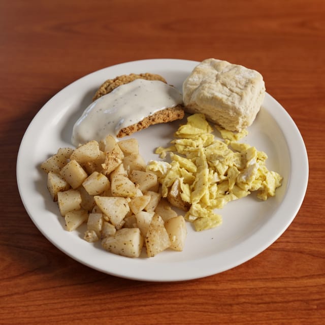 Country Fried Steak Eggs Combo.